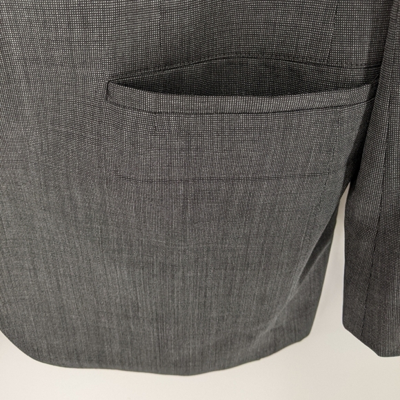 Vintage Brooks Brothers Sport Coat Suit Jacket Pure Wool Gray Two-Button 43L - Picture 5 of 12